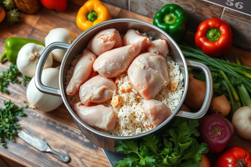One-Pot Chicken and Rice Meal Preparation One-Pot Chicken and Rice Meal Preparation